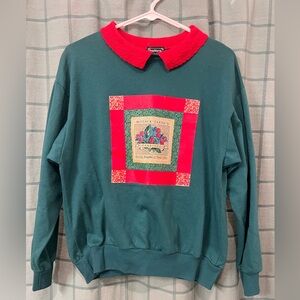 Vintage collared crewneck